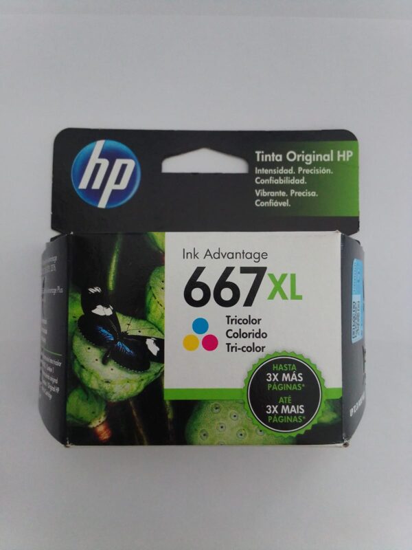 CARTUCHO ORIGINAL HP 667 XL TRICOLOR