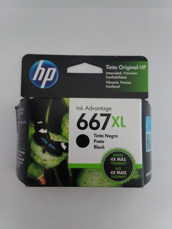 CARTUCHO ORIGINAL HP 667 XL NEGRO